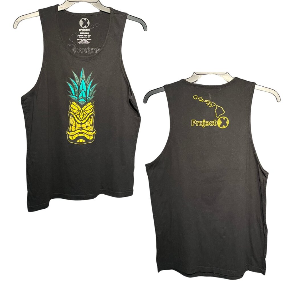 Women's 'Pineapple Tiki' Racerback Tank M